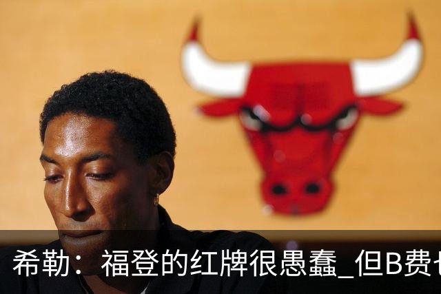希勒：福登的红牌很愚蠢 但B费也应该被红牌罚下，如果罚就都得罚
